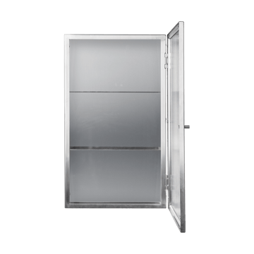Haze wall cupboard - Reeded glass - stainless steel - Ferm Living