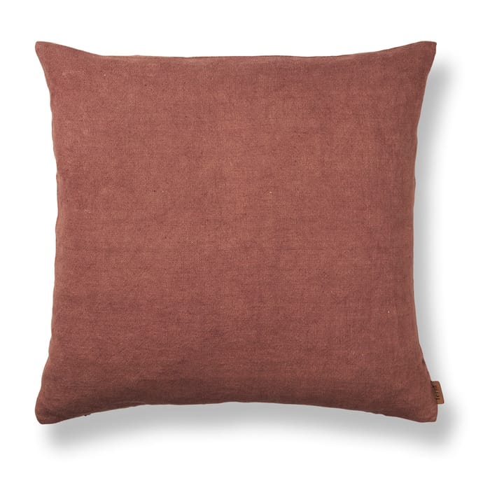 Heavy Linen cushion 50x50 cm - Berry Red - ferm LIVING