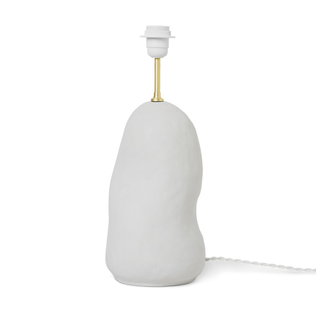 Ferm Living Hebe lamp base medium Off-white matt | Scandinavian Design | Lamp bases | White