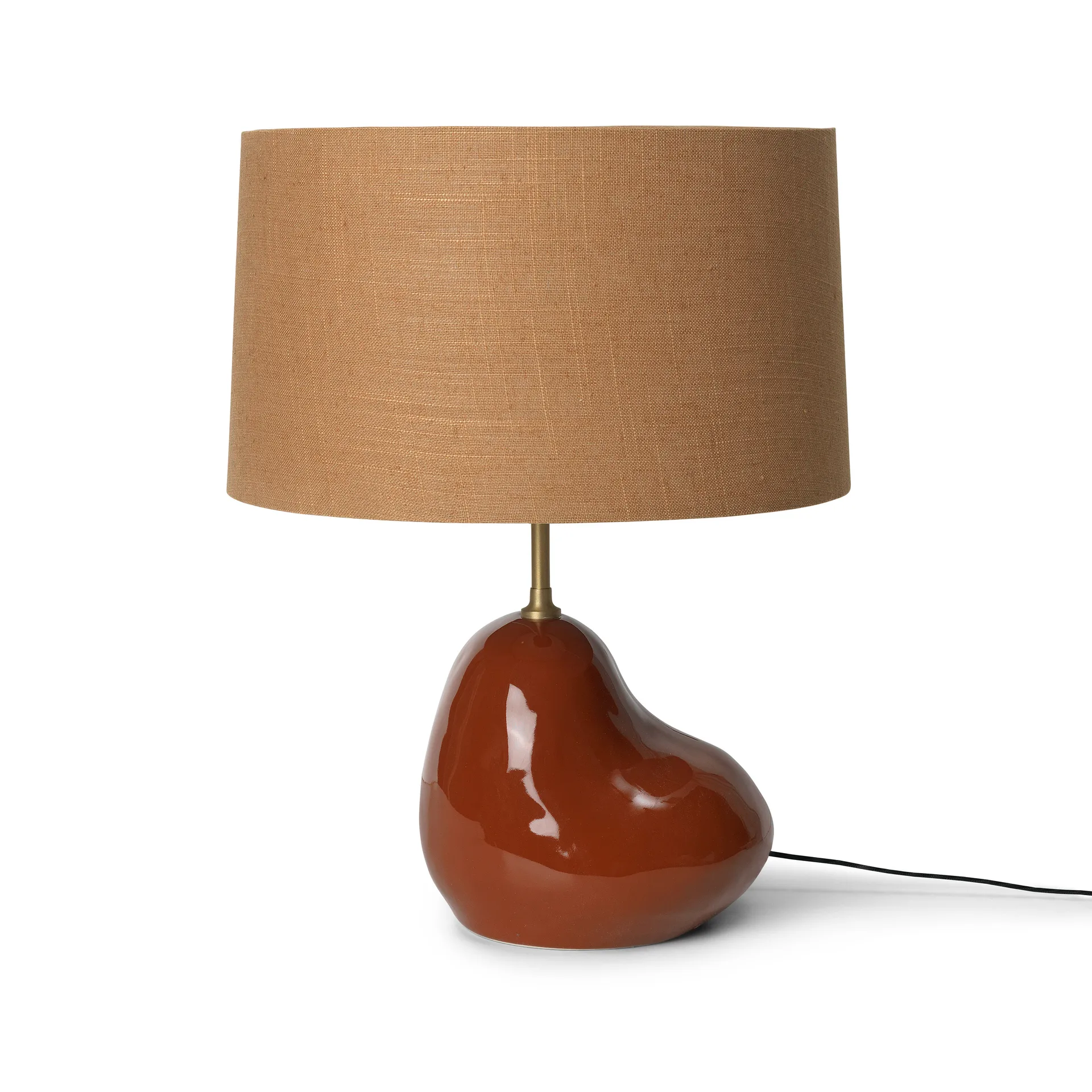 Hebe lamp base small, Terracotta Ferm Living