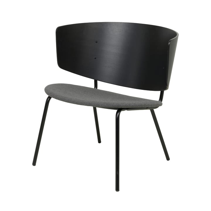 Herman loungestool - Black with Dark grey textilsits - Ferm LIVING