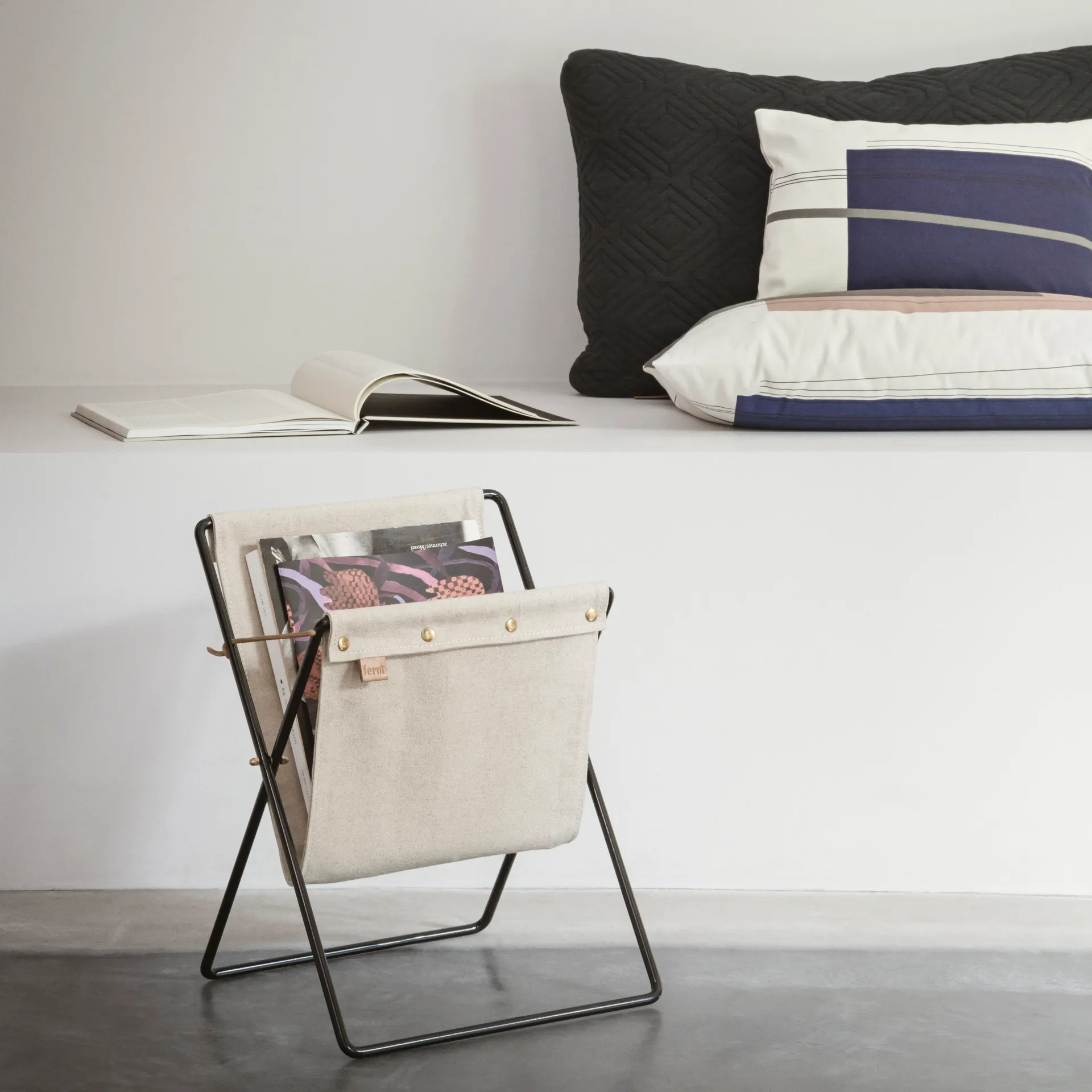 Herman newspaper stand, black Ferm Living