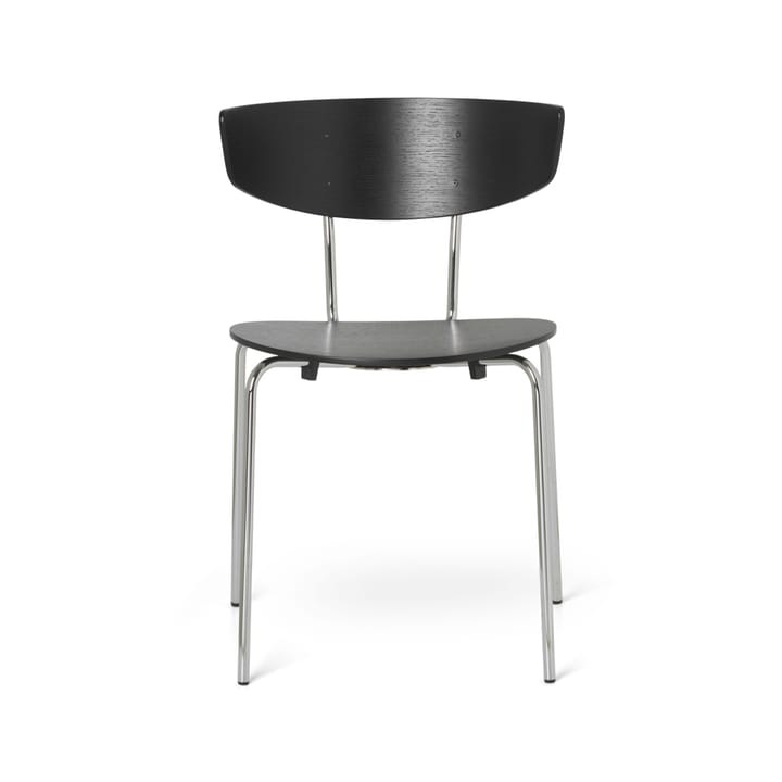 Herman Stool - Oak black veneer, chrome stand - Ferm LIVING