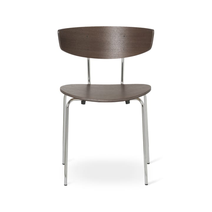 Herman Stool - Oak dark stained, chrome stand - Ferm LIVING
