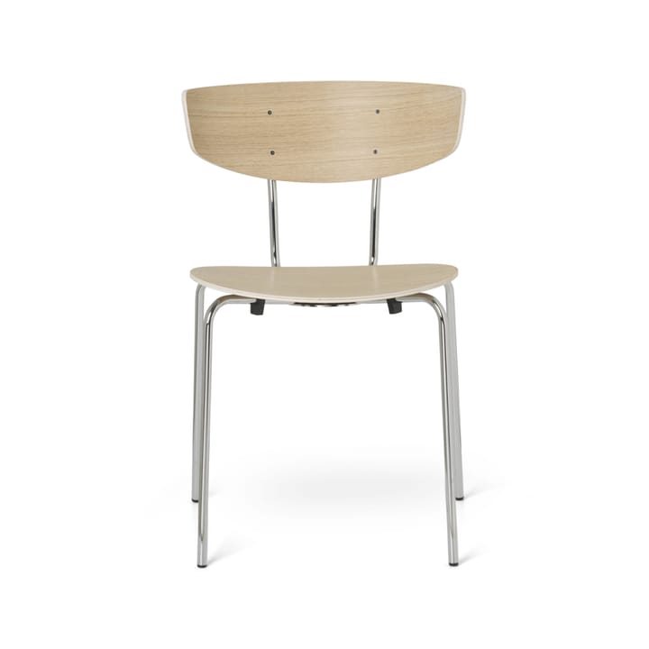 Herman Stool - Oak white oiled, chrome stand - Ferm LIVING
