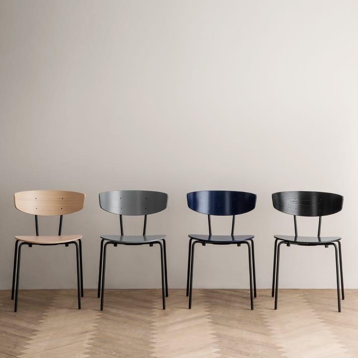Herman Stool, Oak white oiled, chrome stand Ferm Living