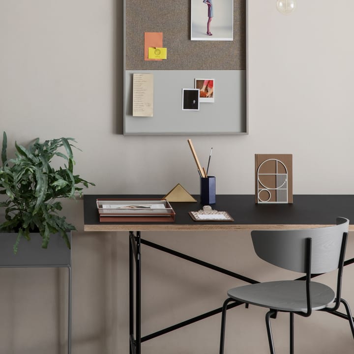 Herman Stool, Oak white oiled, chrome stand Ferm Living