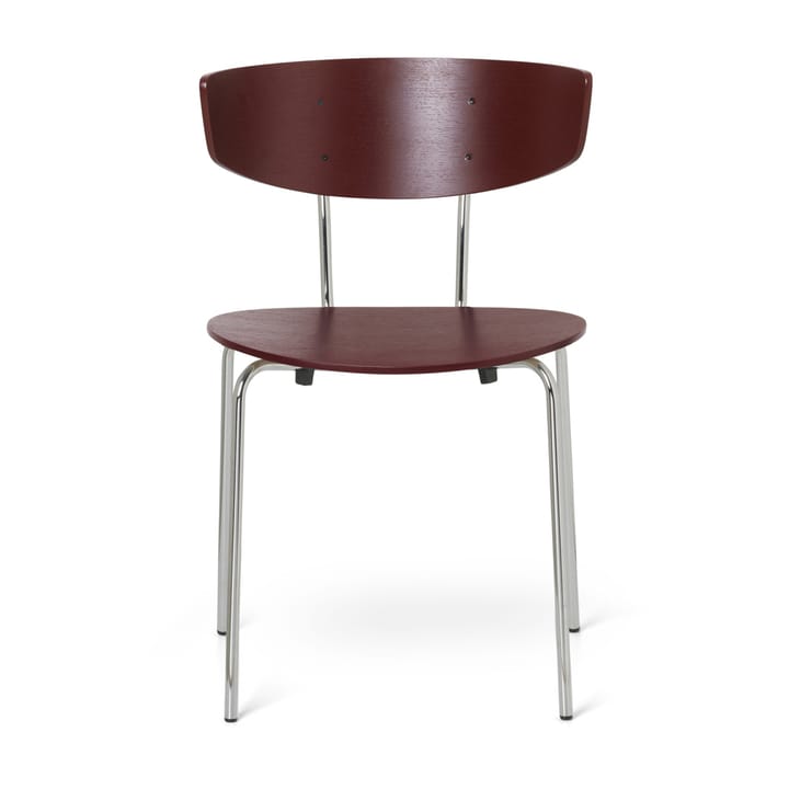Herman Stool - Red brown-chrome - Ferm LIVING