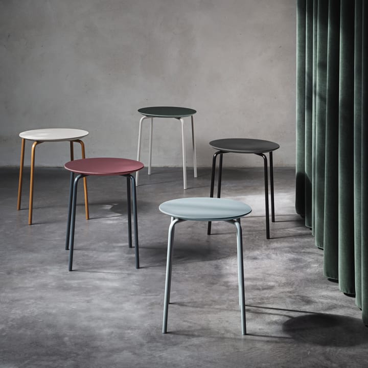 Herman stool, Warm grey, chrome stand Ferm Living