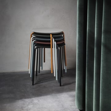 Herman stool - Warm grey, chrome stand - Ferm Living