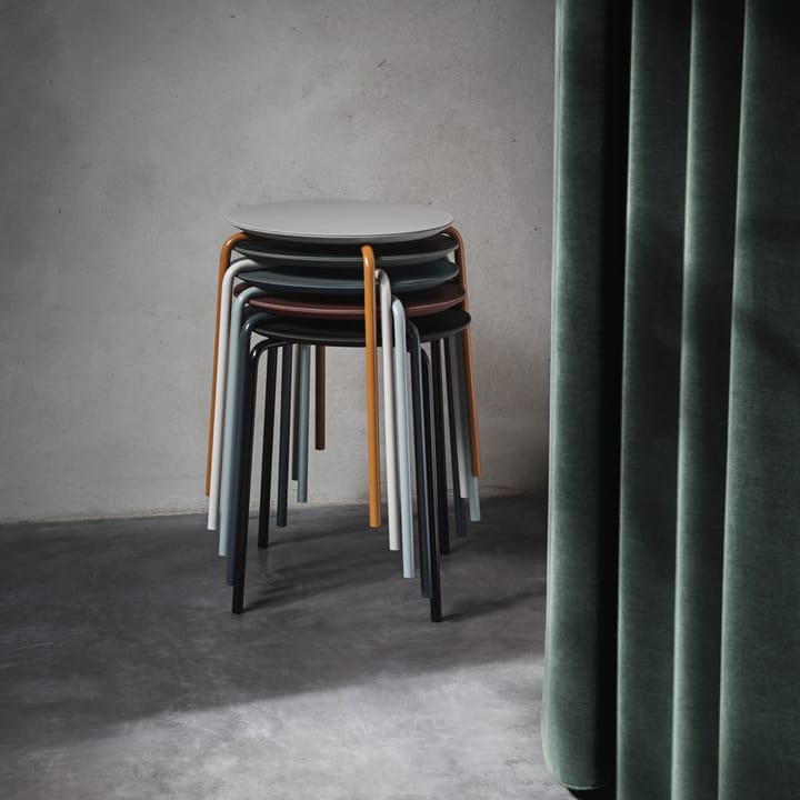 Herman stool, Warm grey, chrome stand Ferm Living