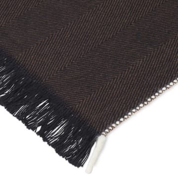 Herringbone throw 120x180 cm - dark coffee - Ferm Living