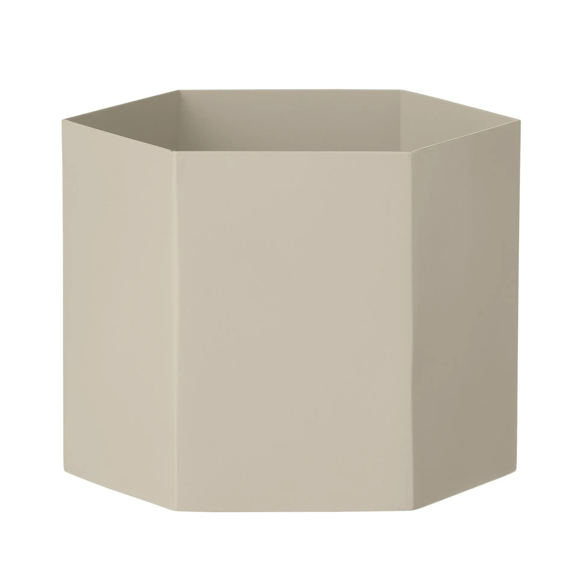 Hexagon flower pot grey, extra large Ferm Living