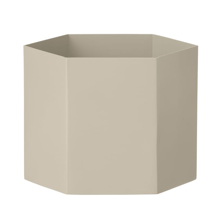 Hexagon flower pot grey, extra large Ferm Living