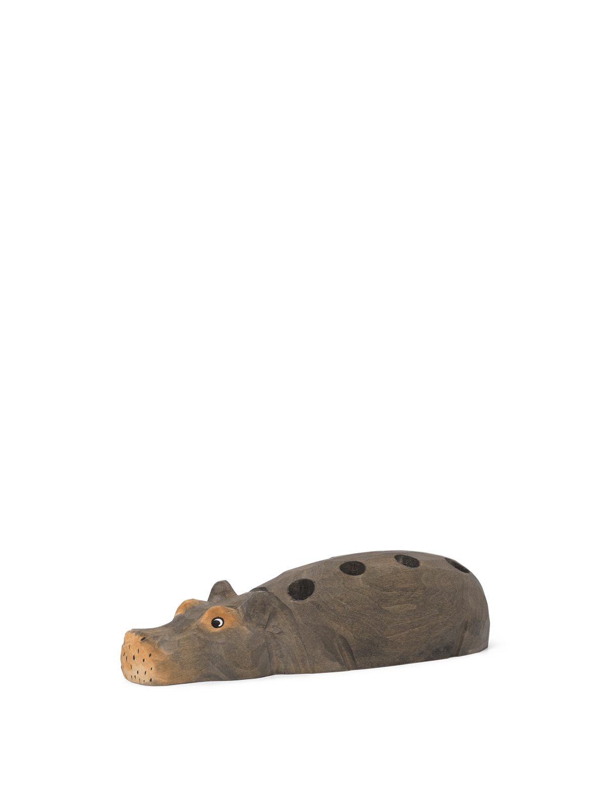 Ferm Living Hippo Pen Holder 19 cm | Scandinavian Design | Decorative accessories | Grey