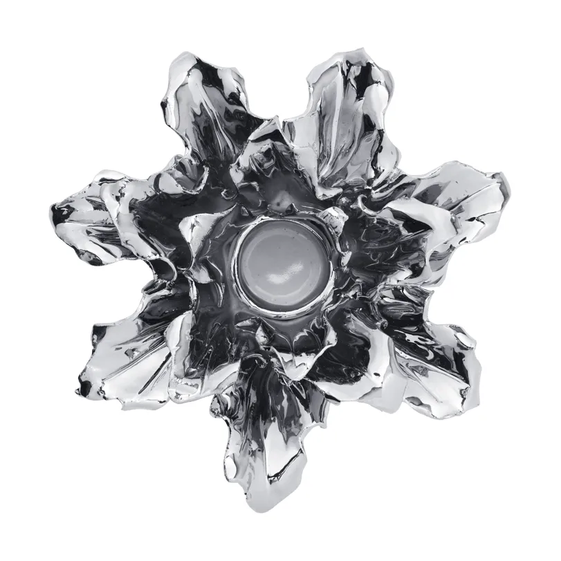 Holly Leaf candle holder, Silver, 7 cm Ferm Living