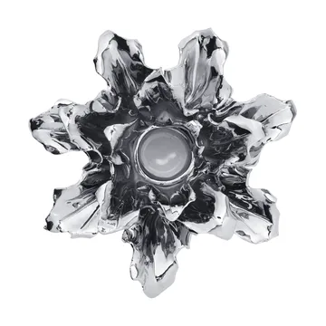 Holly Leaf candle holder - Silver, 7 cm - Ferm Living