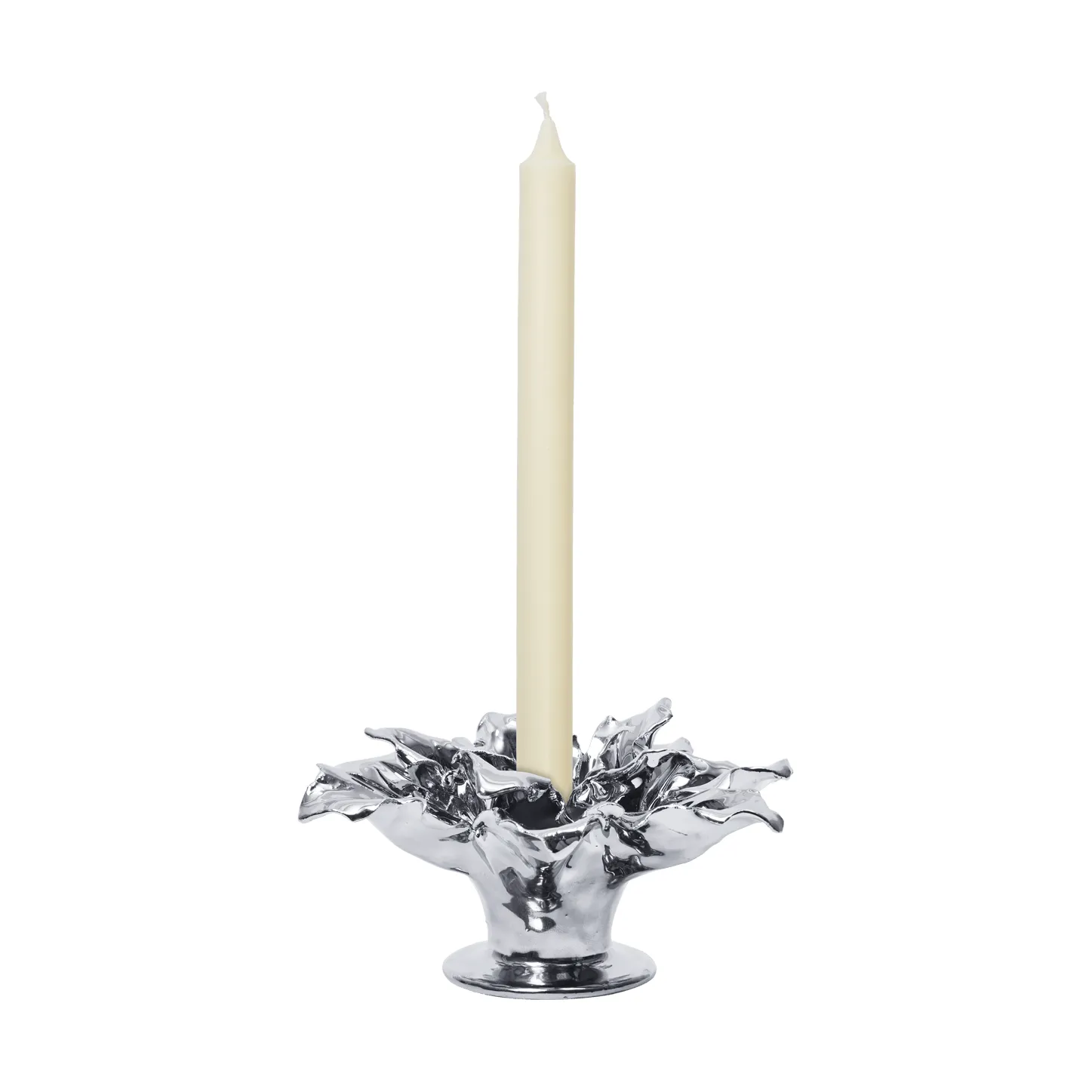 Holly Leaf candle holder, Silver, 7 cm Ferm Living