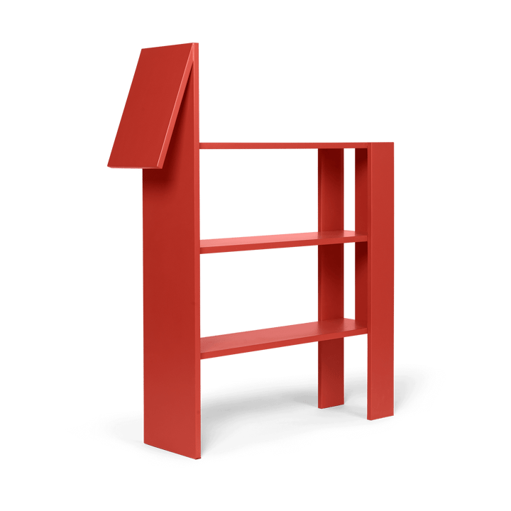 Horse bookshelf 91x111 cm - Poppy Red - Ferm LIVING