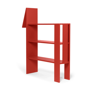 Horse bookshelf 91x111 cm - Poppy Red - ferm LIVING