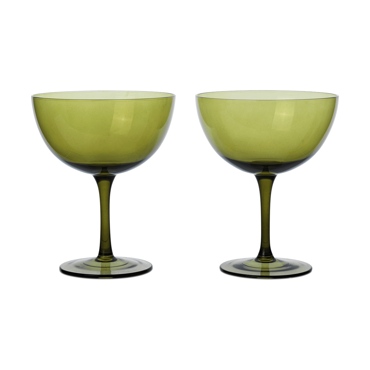 Ferm Living Host cocktail glass 24 cl 2-pack Moss green