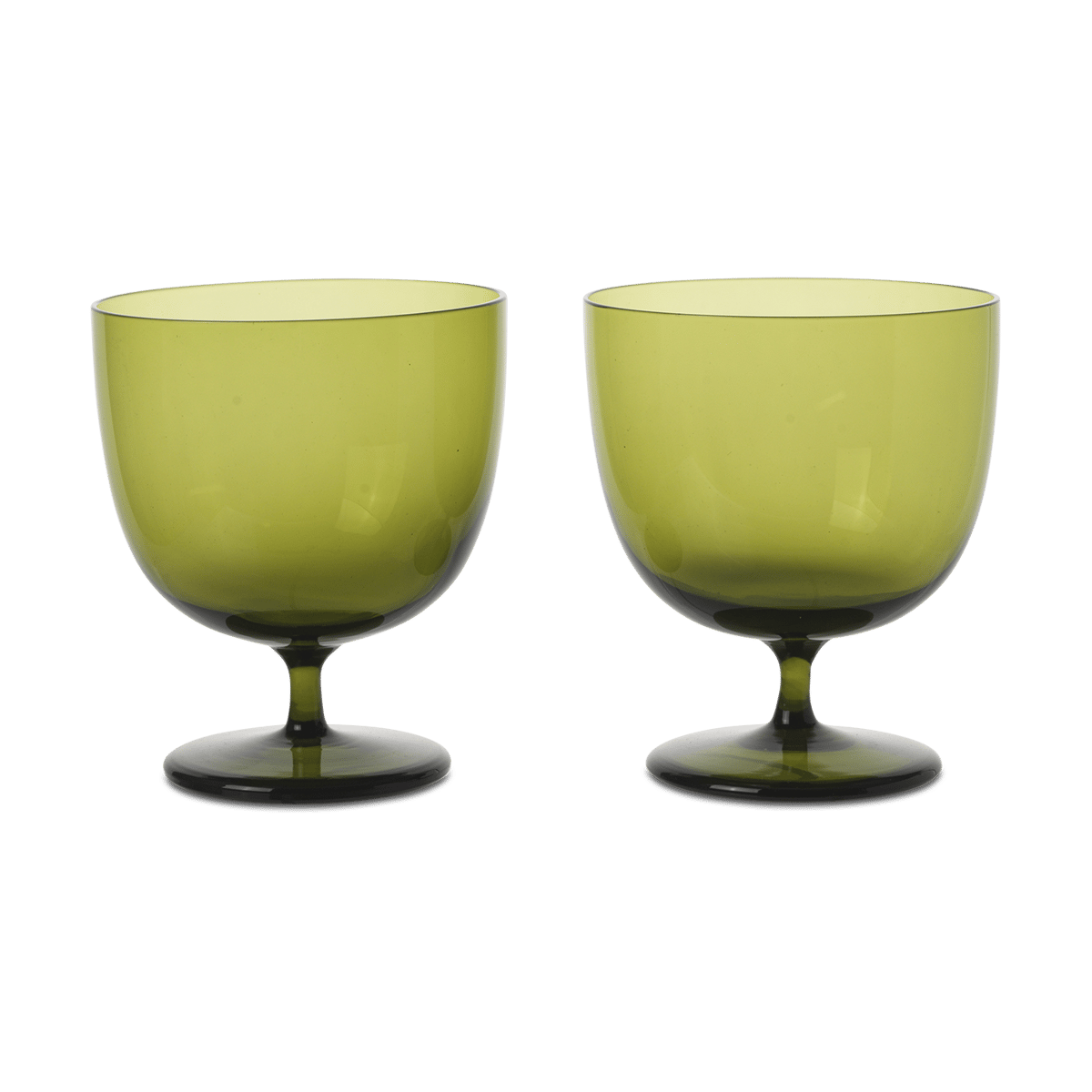 Ferm Living Host drinking glass 20 cl 2-pack Moss Green