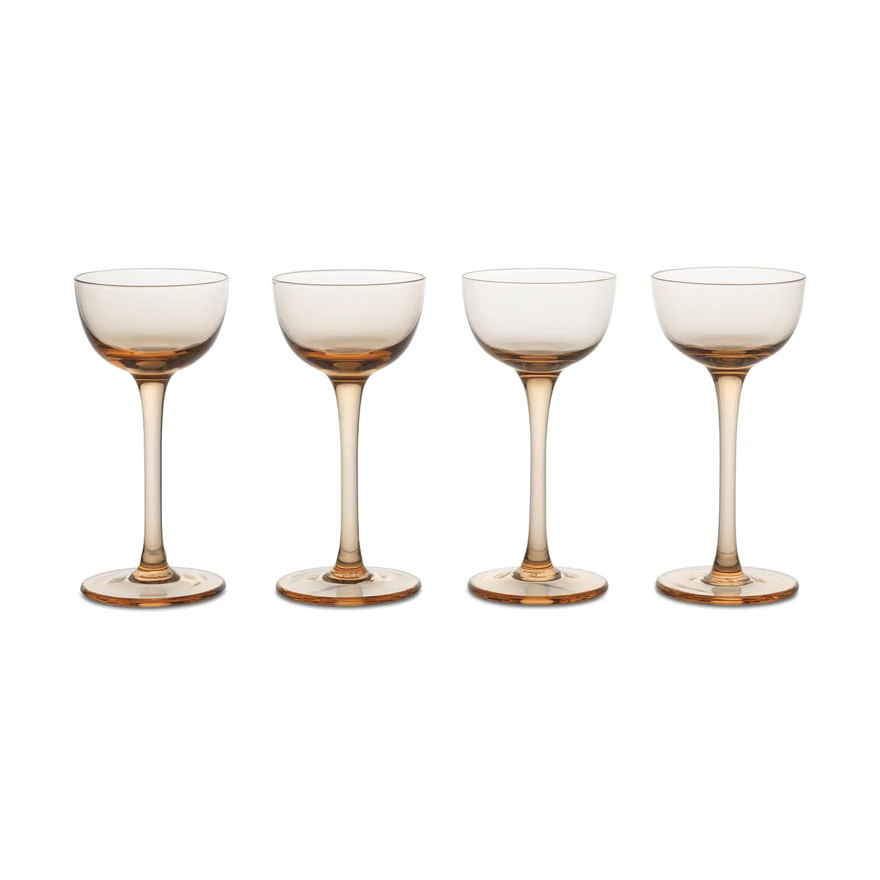 Ferm Living Host liqueur glass 4-pack Blush | Scandinavian Design | Shot glasses | Pink