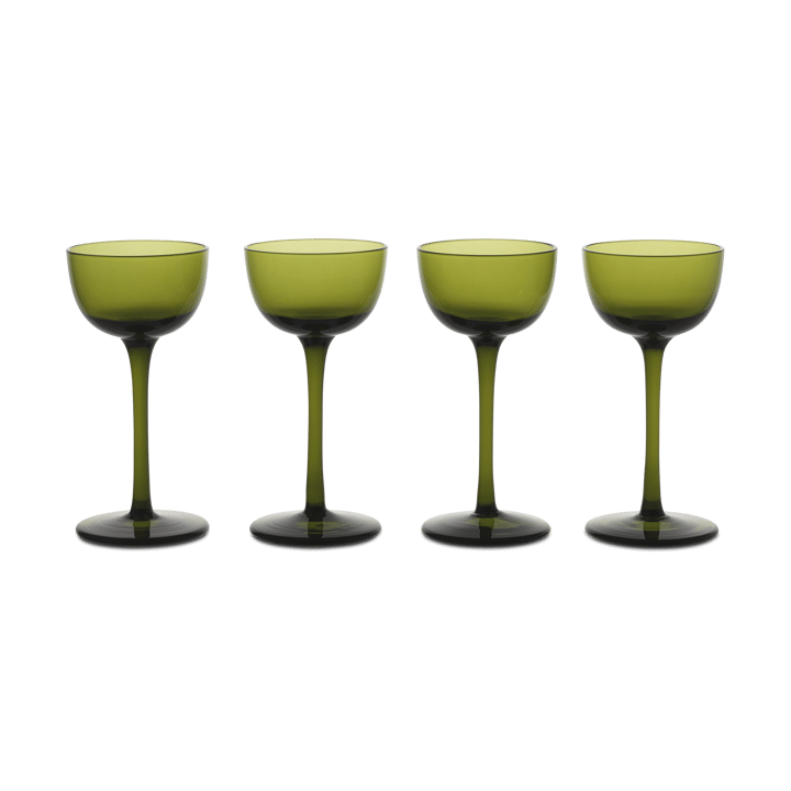Host liqueur glass 4-pack - Moss Green - Ferm LIVING