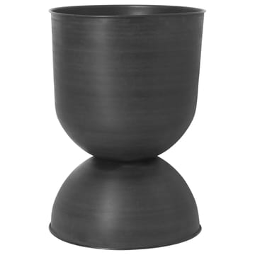 Hourglass flower pot large Ø50 cm - Black-dark grey - ferm LIVING
