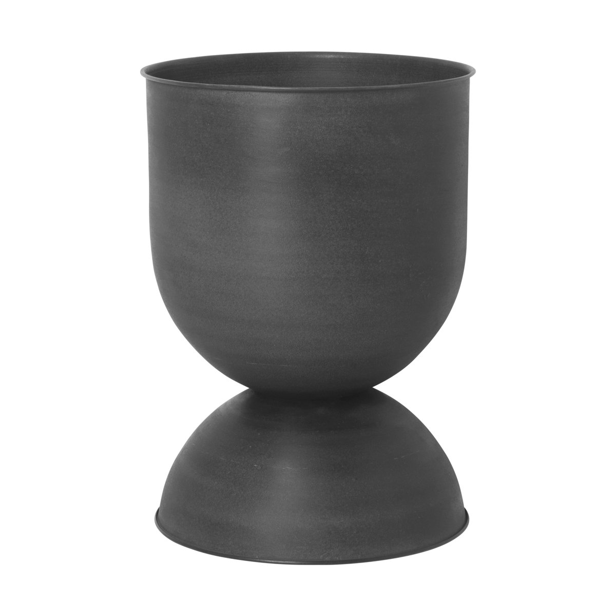 Ferm Living Hourglass flower pot medium o41 cm Black-dark grey
