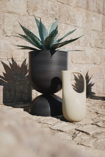 Hourglass flower pot medium Ø41 cm - Black-dark grey - ferm LIVING