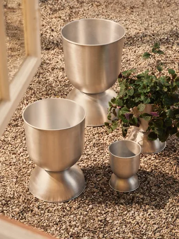 Hourglass flower pot small Ø30 cm - Aluminium - Ferm Living