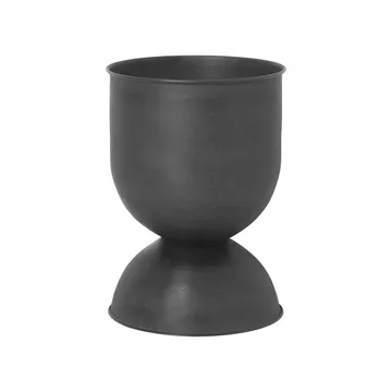 Hourglass flower pot small Ø30 cm - Black-dark grey - Ferm Living