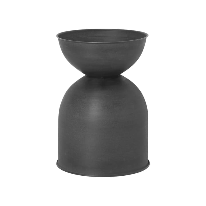 Hourglass flower pot small Ø31 cm - Black-dark grey - ferm LIVING