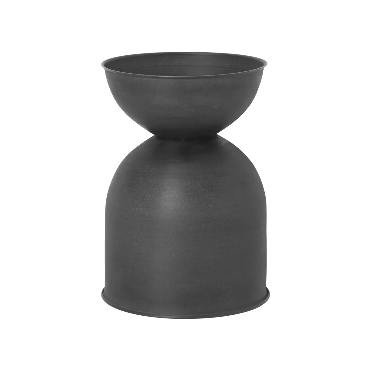 Ferm Living Hourglass flower pot small Ø31 cm Black-dark grey