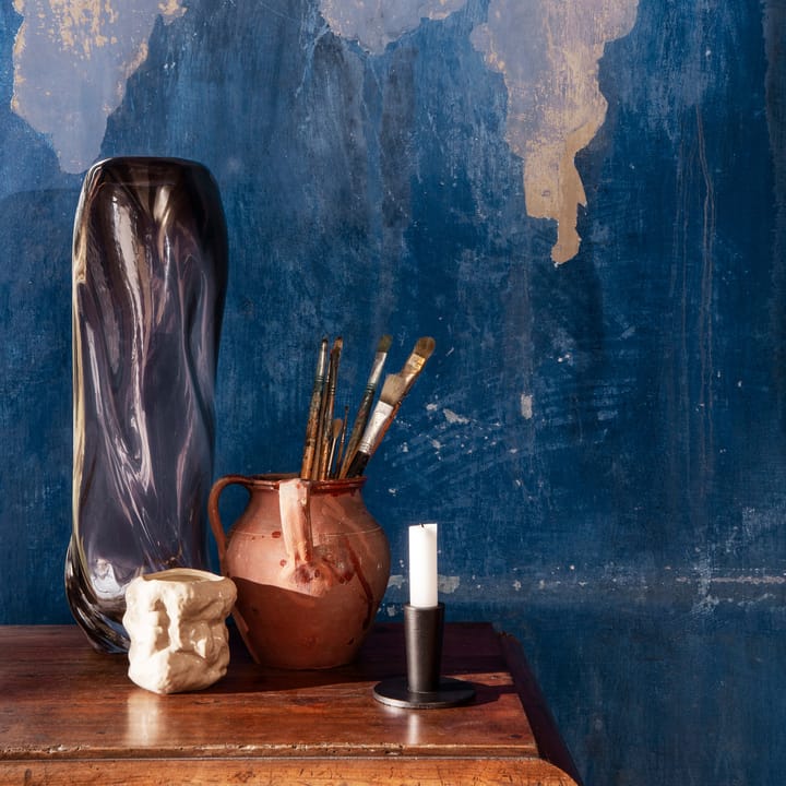 Hoy candle sticks short 6.4 cm, Black Ferm Living