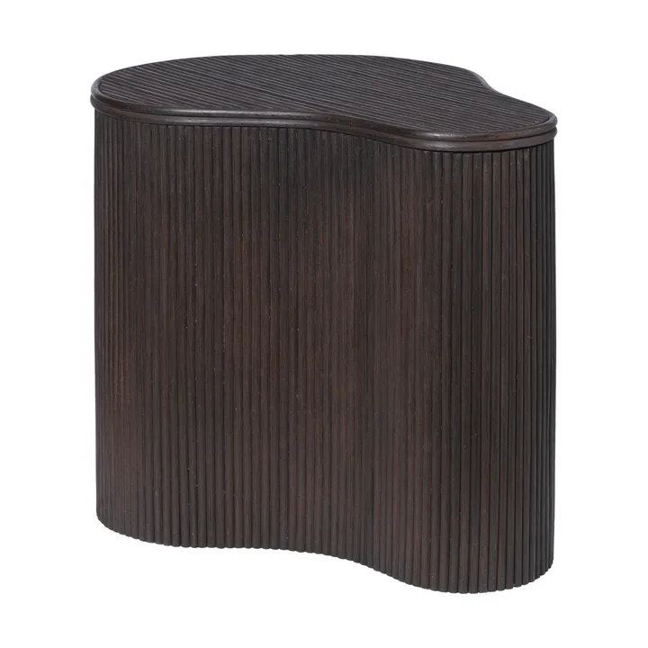 Isola side table with storage - Dark stained - Ferm Living