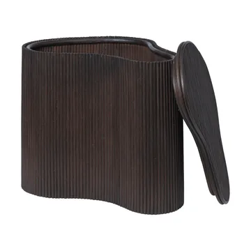 Isola side table with storage - Dark stained - Ferm Living