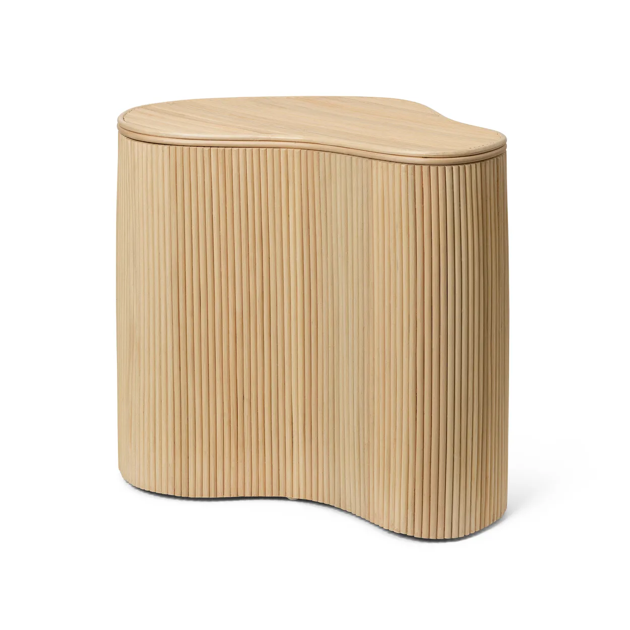 Ferm Living Isola side table with storage Natural | Scandinavian Design | Side tables | Beige