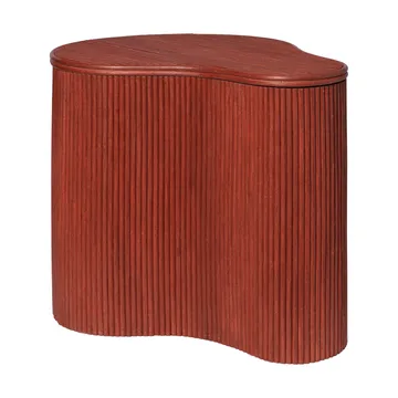 Isola side table with storage - Oxide red - Ferm Living