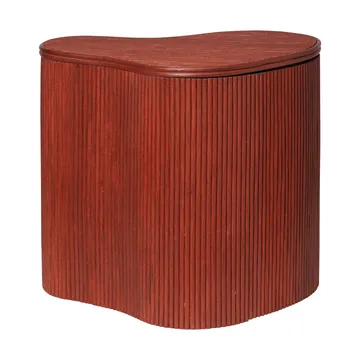 Isola side table with storage - Oxide red - Ferm Living