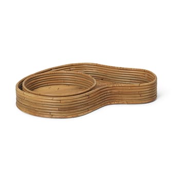 Isola tray 2 pieces - Natural Stained - ferm LIVING