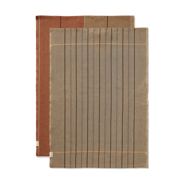 Ito kitchen towel 50x70 cm 2-pack - Hazel-oat - Ferm Living