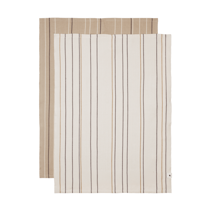 Ito kitchen towel 50x70 cm 2-pack - Parchment-cashmere - Ferm Living