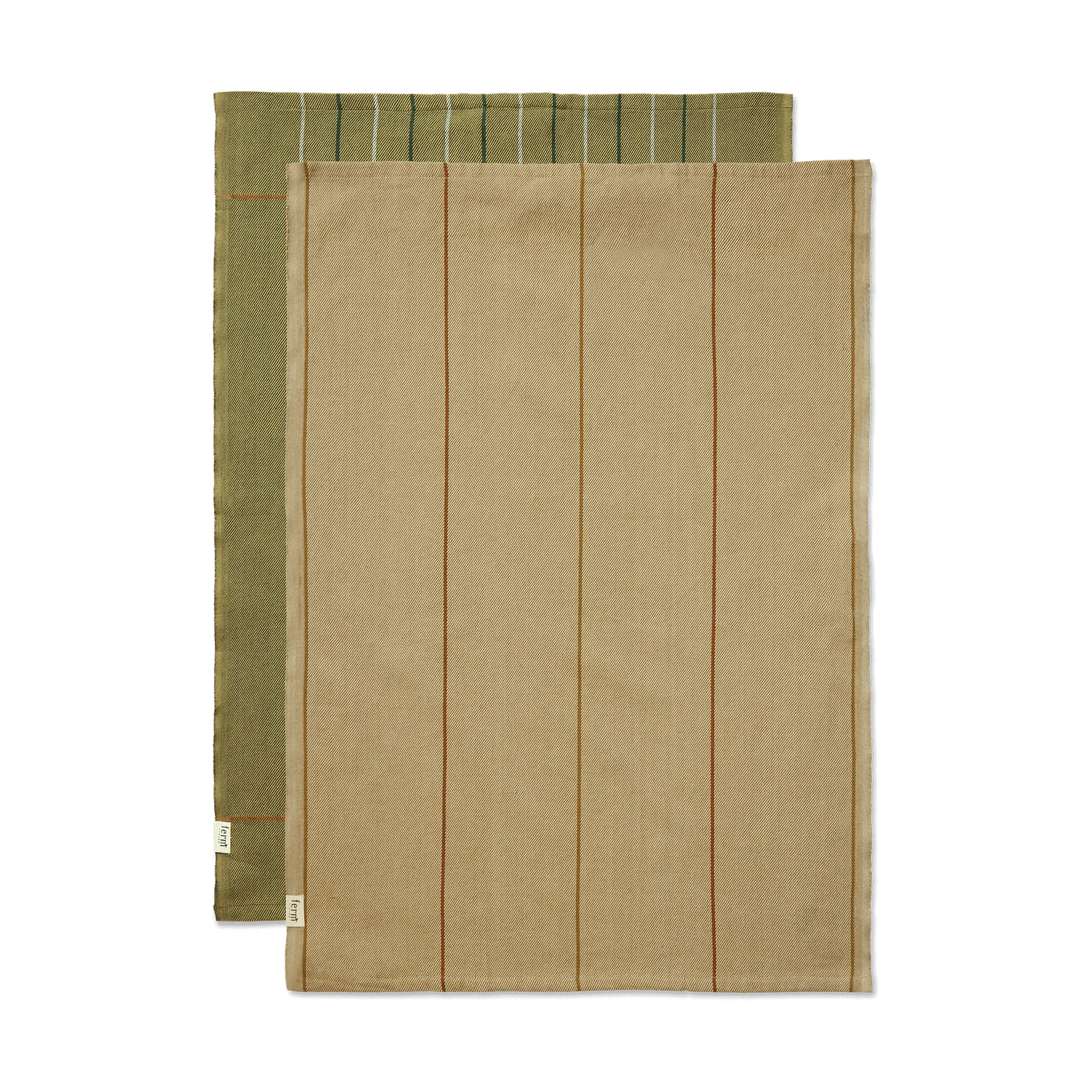 Ito kitchen towel 50x70 cm 2-pack, Seaweed-flax Ferm Living