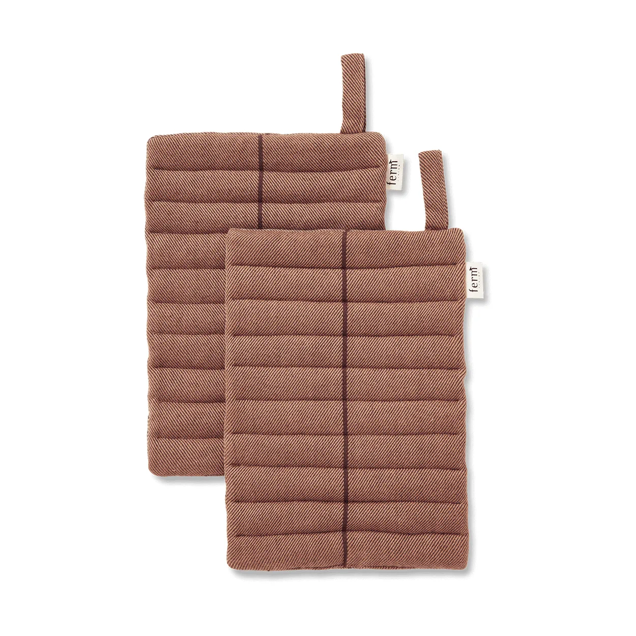 Ferm Living Ito pot holder 16x24 cm Hazel | Scandinavian Design | Oven mitts, gloves & pot holders | Brown