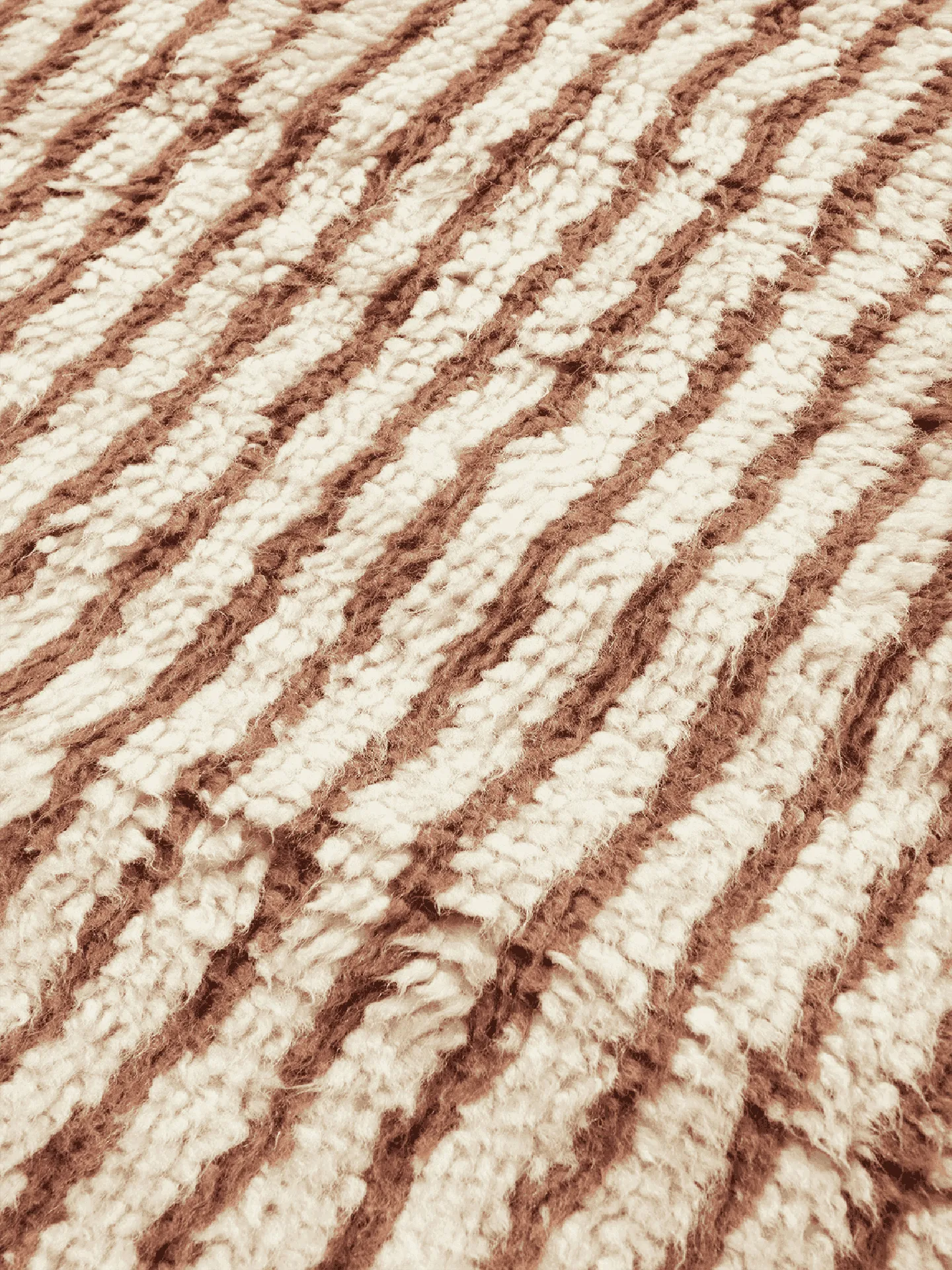 Kami rug, Off white-red brown, 120x180 cm Ferm Living
