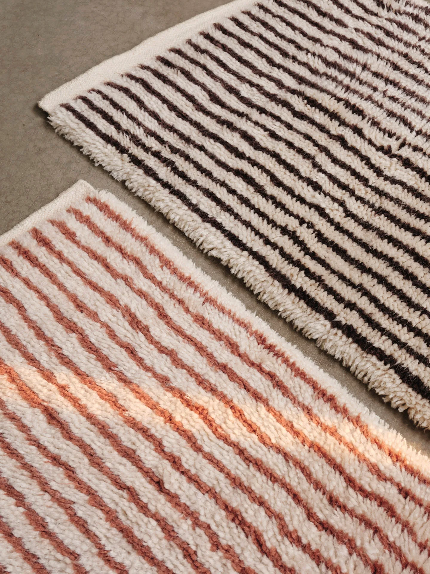 Kami rug, Off white-red brown, 120x180 cm Ferm Living