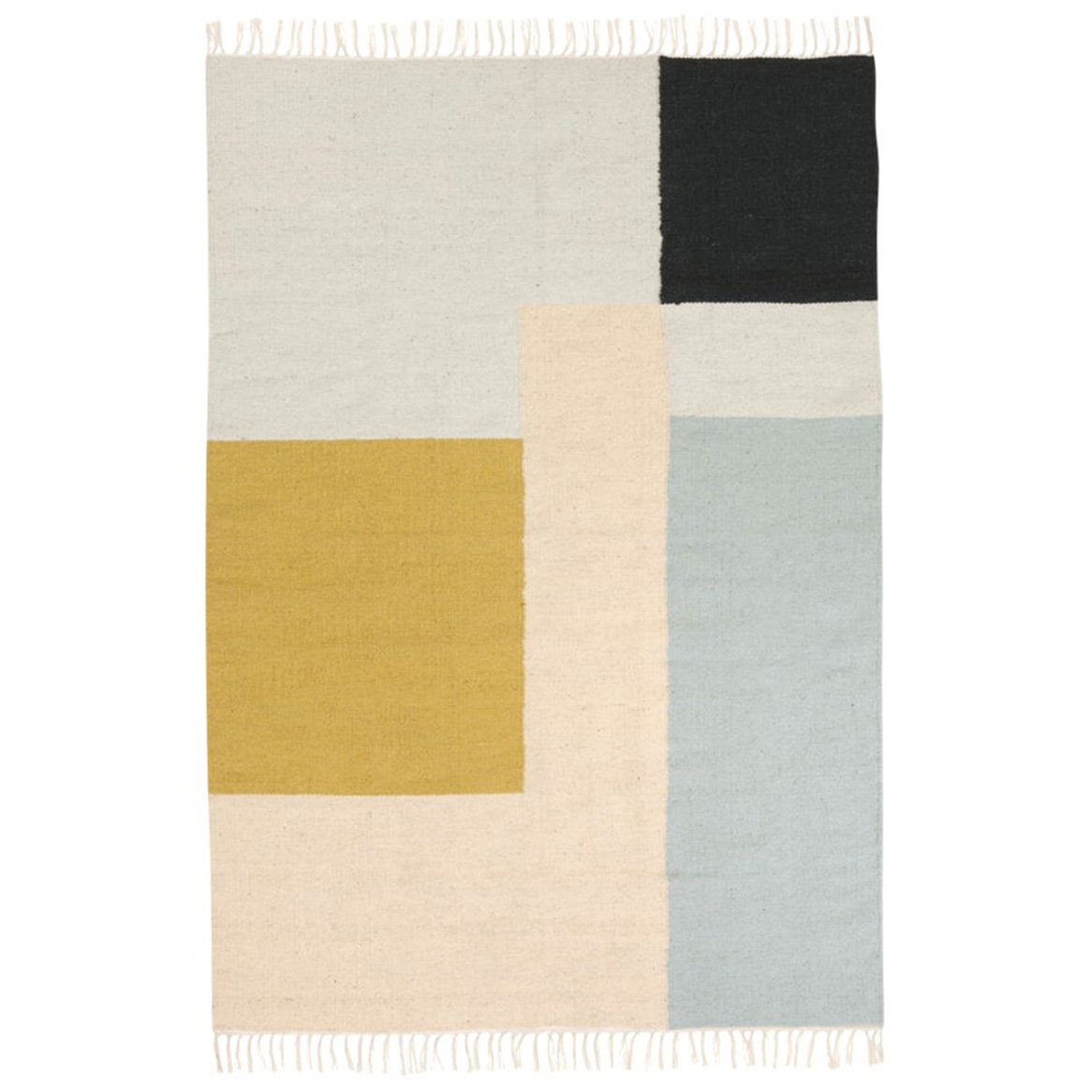 Ferm Living Kelim rug 160x250 cm squares