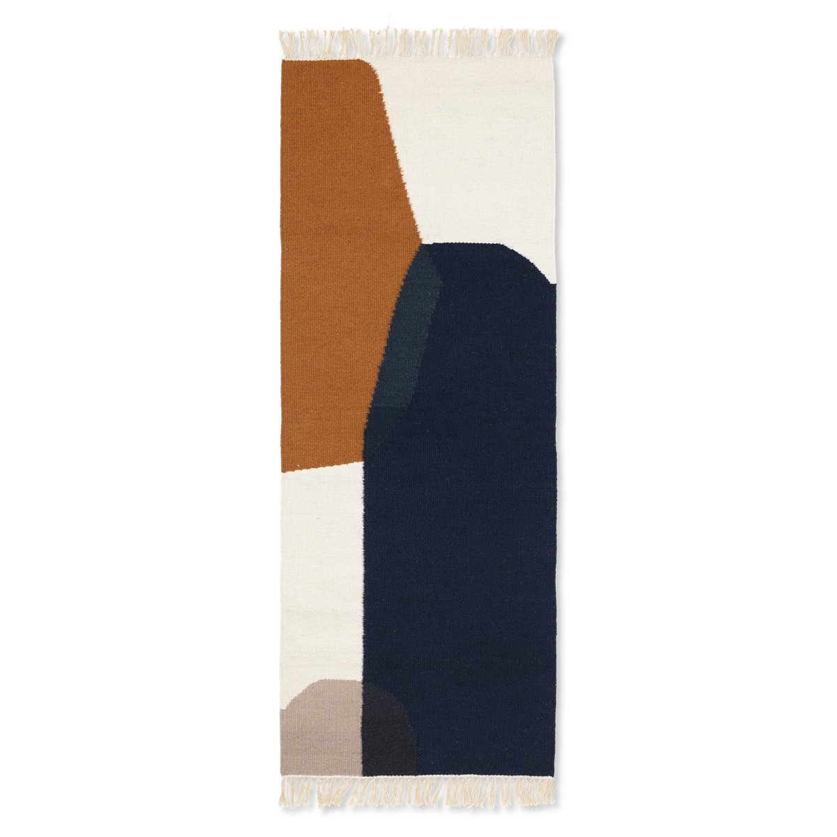 Ferm Living Kelim rug 70x180 cm merge | Scandinavian Design | Wool rugs | Multi
